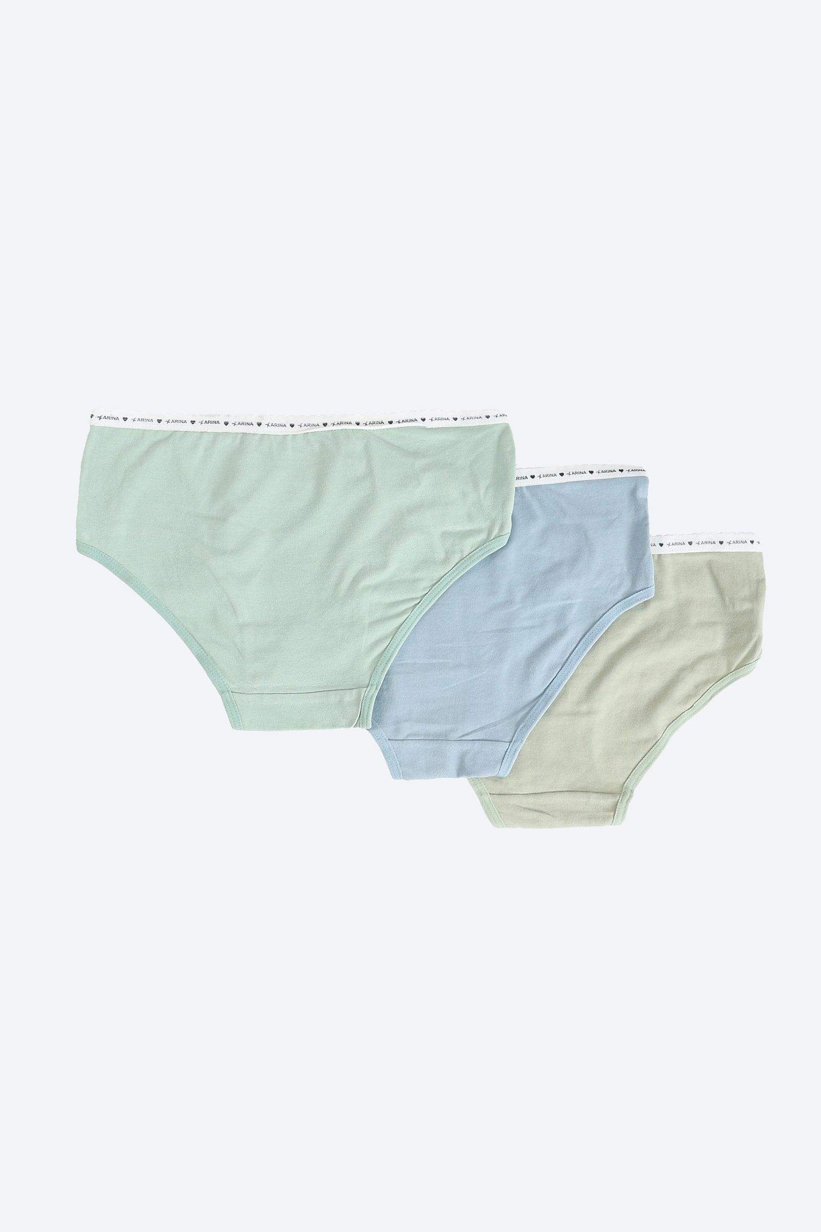 Pack of 3 Colored Brief Panties - Carina - ÙƒØ§Ø±ÙŠÙ†Ø§