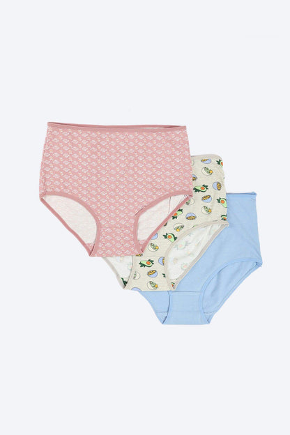 Pack of 3 Colored Full Brief - Carina - ÙƒØ§Ø±ÙŠÙ†Ø§