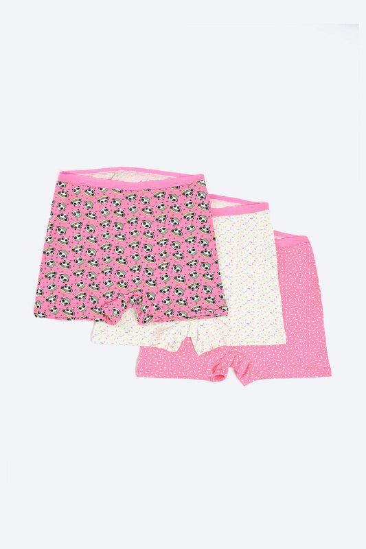 Pack of 3 Colored Short Panties - Carina - ÙƒØ§Ø±ÙŠÙ†Ø§