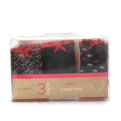 Pack of 3 Cotton Briefs - Carina - ÙƒØ§Ø±ÙŠÙ†Ø§