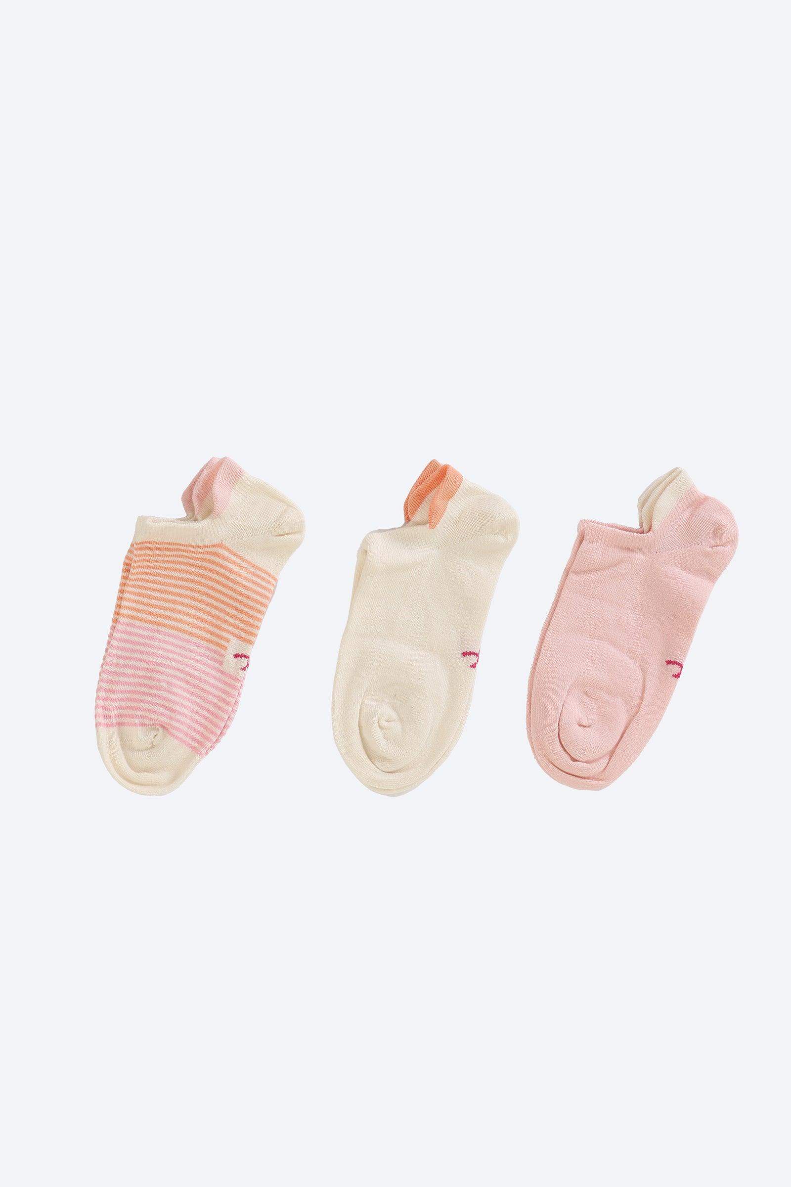 Pack of 3 Cotton Socks - Carina - ÙƒØ§Ø±ÙŠÙ†Ø§