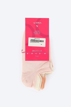 Pack of 3 Cotton Socks - Carina - ÙƒØ§Ø±ÙŠÙ†Ø§
