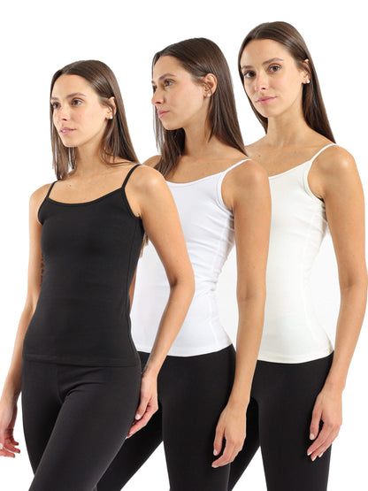 Pack of 3 Plain Cami Top - Carina - ÙƒØ§Ø±ÙŠÙ†Ø§