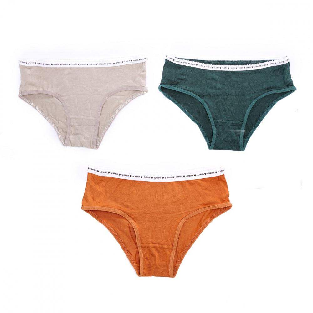 Pack of 3 Viscose Brief - Carina - ÙƒØ§Ø±ÙŠÙ†Ø§