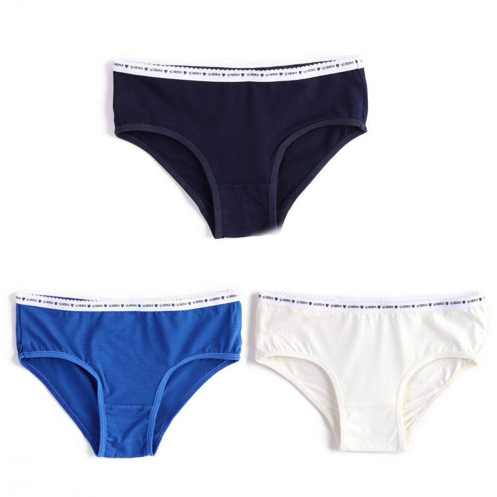 Pack of 3 Viscose Brief Panties - Carina - ÙƒØ§Ø±ÙŠÙ†Ø§