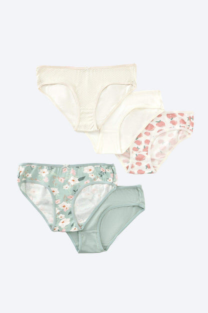 Pack of 5 Colored Bikini Panties - Carina - ÙƒØ§Ø±ÙŠÙ†Ø§