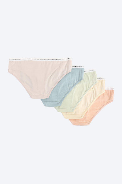 Pack of 5 Colored Brief Panties - Carina - ÙƒØ§Ø±ÙŠÙ†Ø§