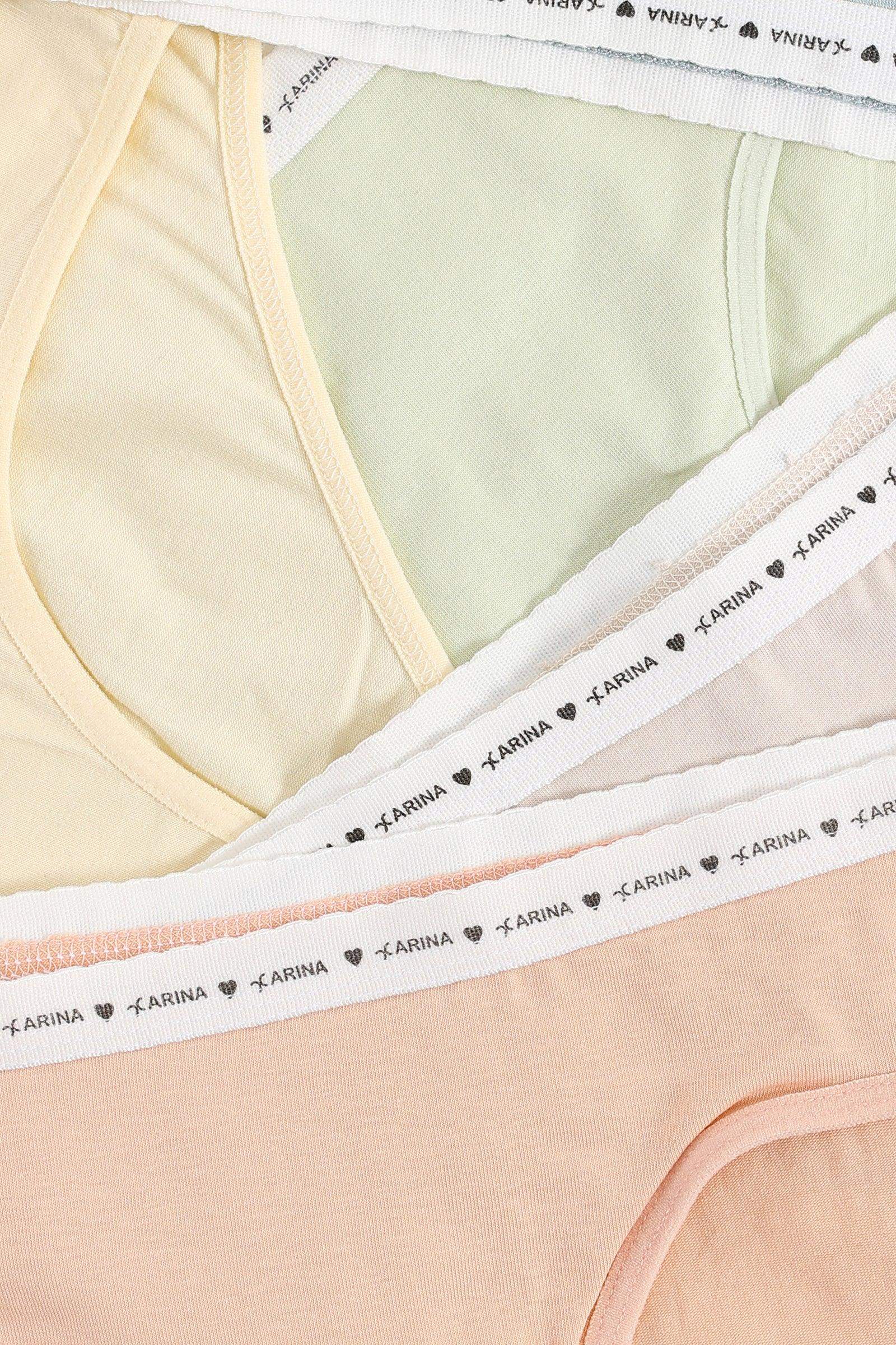 Pack of 5 Colored Brief Panties - Carina - ÙƒØ§Ø±ÙŠÙ†Ø§