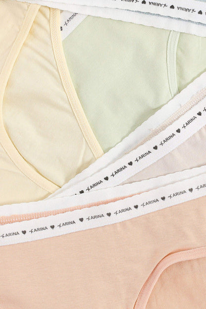 Pack of 5 Colored Brief Panties - Carina - ÙƒØ§Ø±ÙŠÙ†Ø§