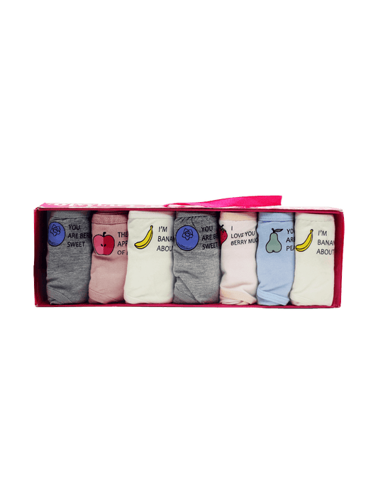 Pack of 5 Colored Full Brief Panties - Carina - ÙƒØ§Ø±ÙŠÙ†Ø§