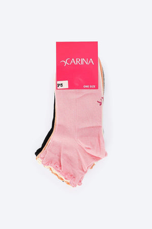 Pack of 5 Frilled Socks - Carina - ÙƒØ§Ø±ÙŠÙ†Ø§