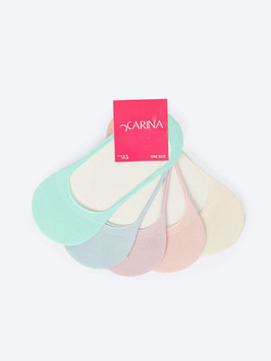 Pack of 5 Invisible Socks - Carina - ÙƒØ§Ø±ÙŠÙ†Ø§
