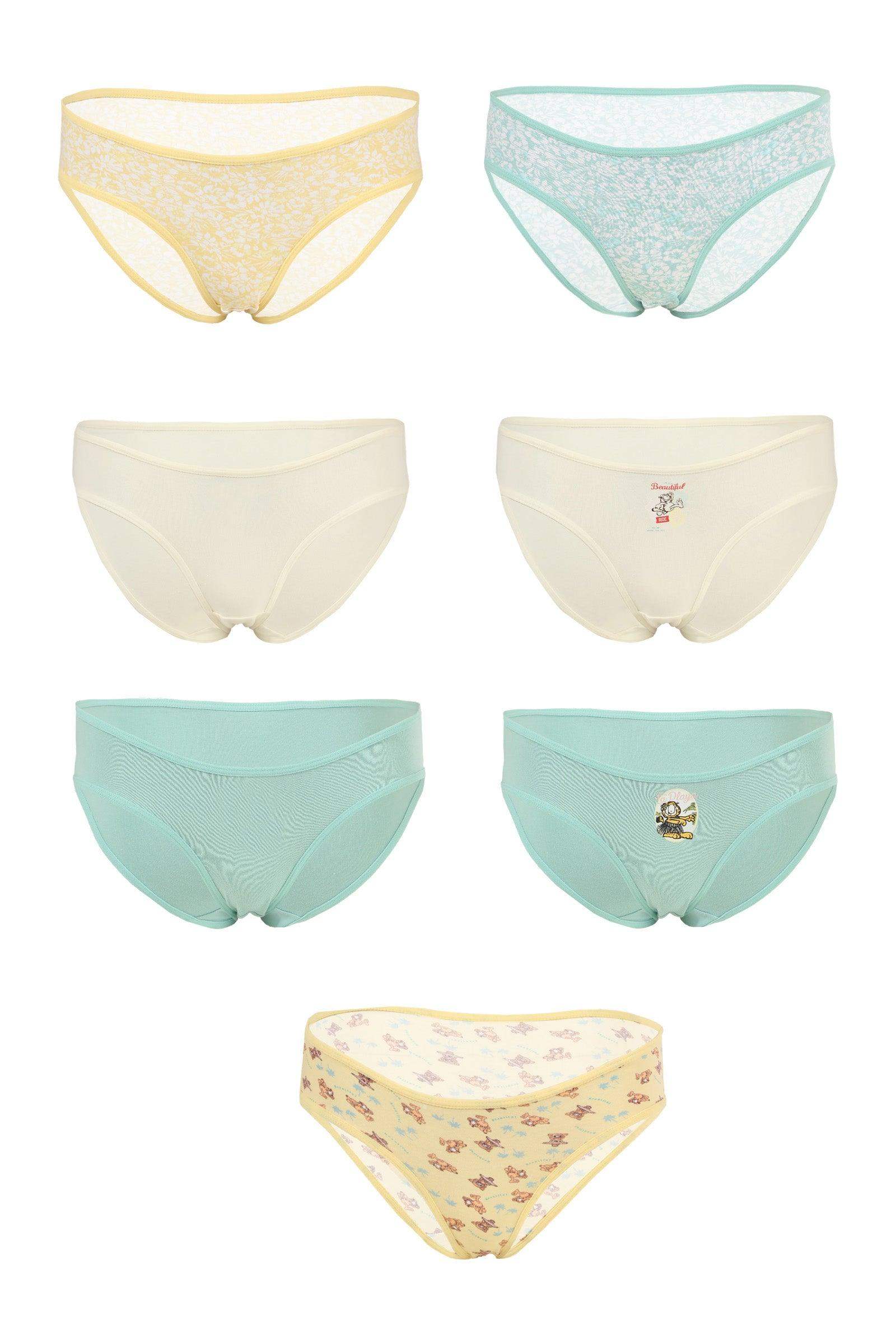 Pack of 7 Colored Bikini Panties - Carina - ÙƒØ§Ø±ÙŠÙ†Ø§