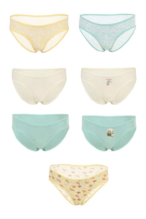Pack of 7 Colored Bikini Panties - Carina - ÙƒØ§Ø±ÙŠÙ†Ø§