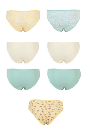 Pack of 7 Colored Bikini Panties - Carina - ÙƒØ§Ø±ÙŠÙ†Ø§