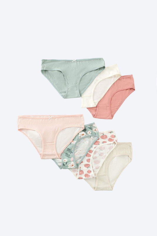 Pack of 7 Colored Brief Panties - Carina - ÙƒØ§Ø±ÙŠÙ†Ø§