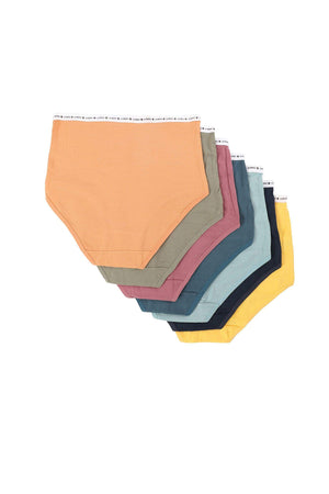 Pack of 7 Colored Full Brief - Carina - ÙƒØ§Ø±ÙŠÙ†Ø§