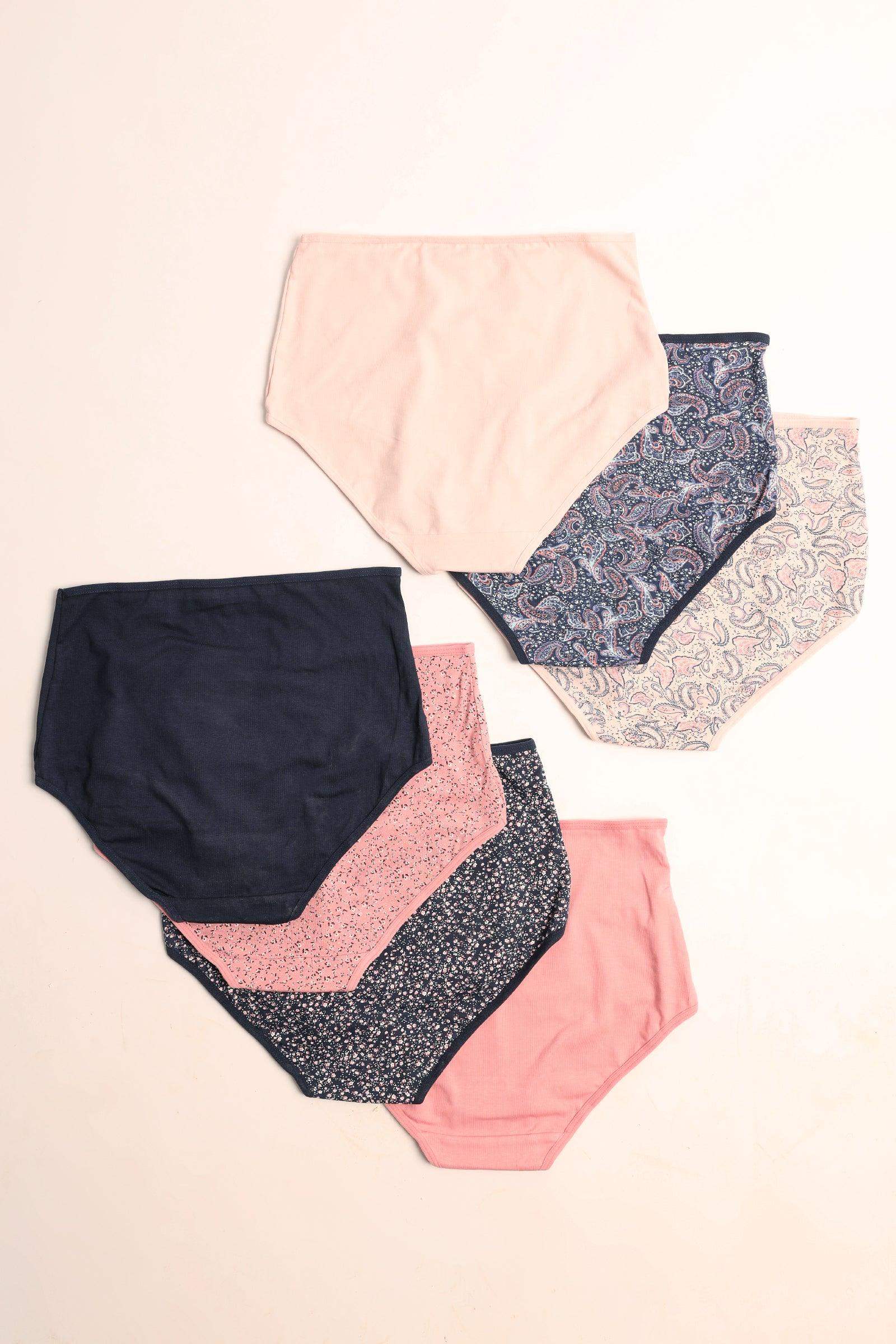 Pack of 7 Colored Full Brief Panties - Carina - ÙƒØ§Ø±ÙŠÙ†Ø§