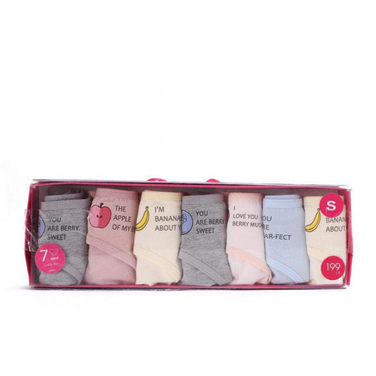 Pack of 7 Plain Brief - Carina - ÙƒØ§Ø±ÙŠÙ†Ø§