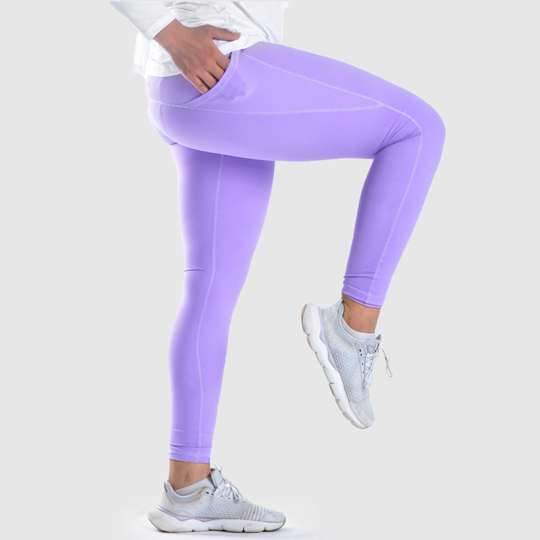 Doe Side Pocket Elevated Leggings- Lavender