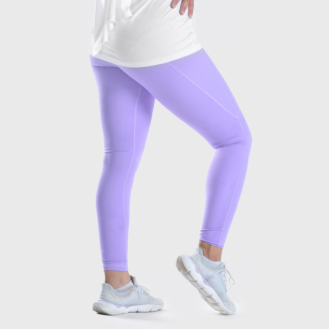 Doe Side Pocket Elevated Leggings- Lavender