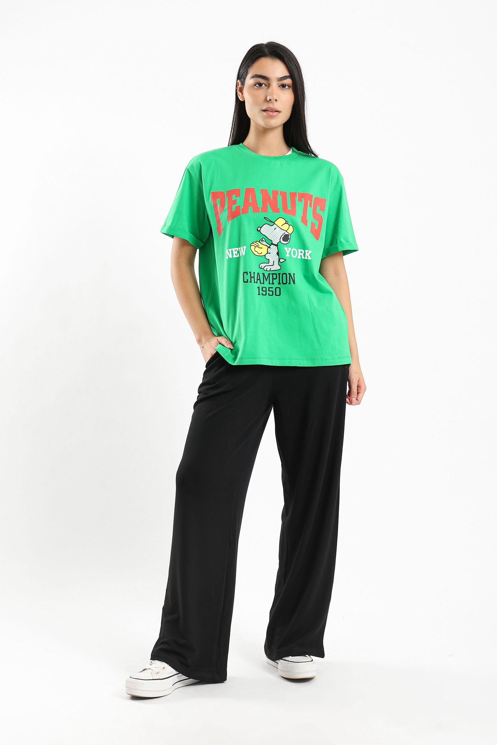 Peanuts Printed T-shirt - Clue Wear