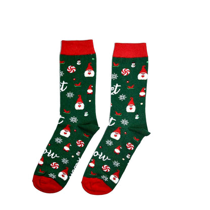 Christmas green red Socks