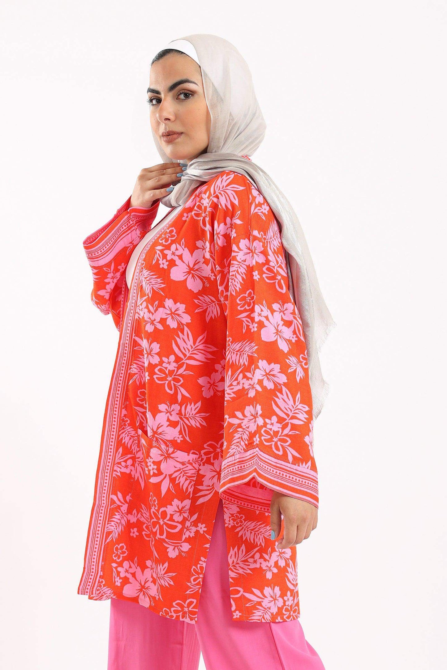 Pink & Orange Kimono - Carina - ÙƒØ§Ø±ÙŠÙ†Ø§