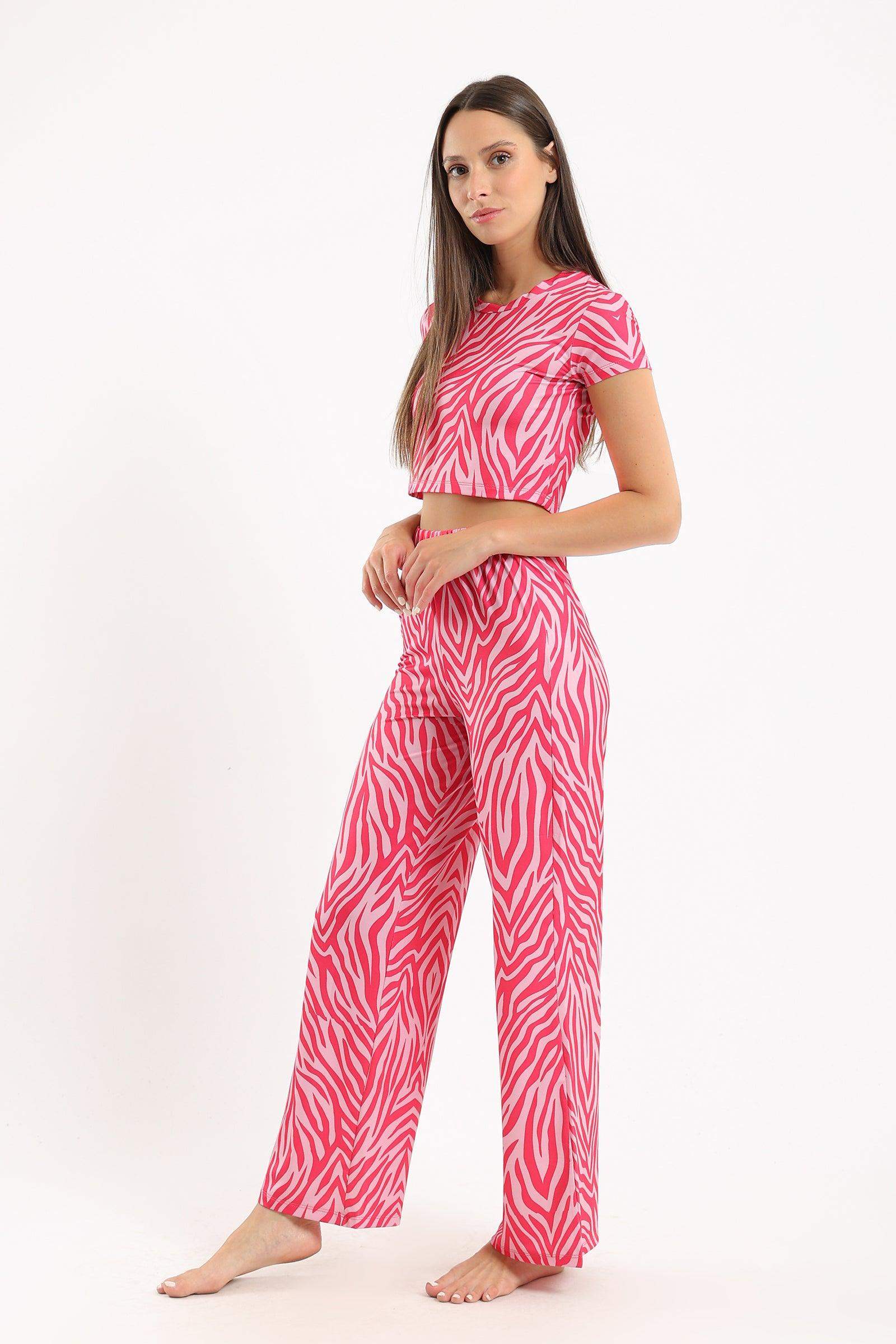 Pink Zebra Print Pyjama Set - Carina - ÙƒØ§Ø±ÙŠÙ†Ø§