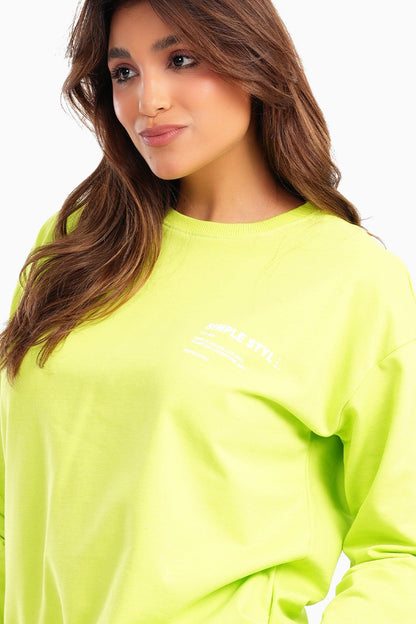 Pistache Milton Lounge Sweatshirt - Carina - ÙƒØ§Ø±ÙŠÙ†Ø§