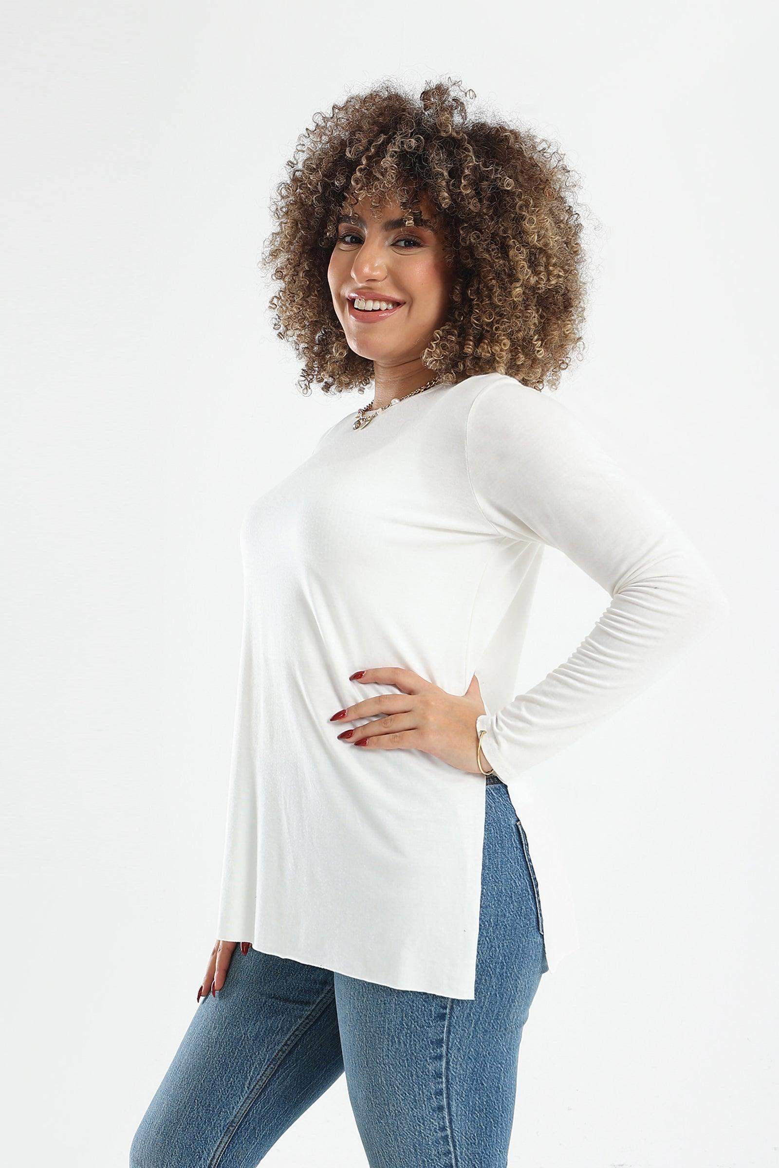 Plain Long Sleeves T-Shirt - Carina - ÙƒØ§Ø±ÙŠÙ†Ø§