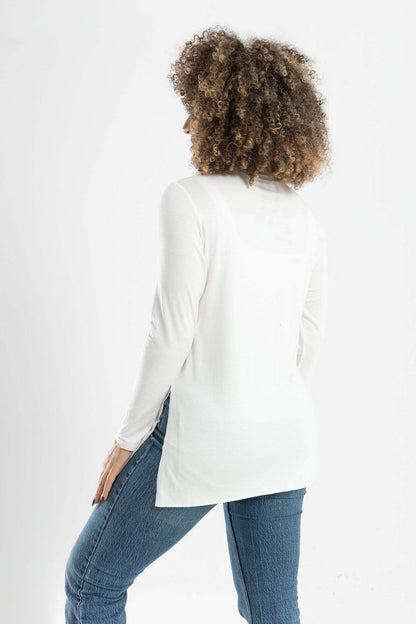 Plain Long Sleeves T-Shirt - Carina - ÙƒØ§Ø±ÙŠÙ†Ø§