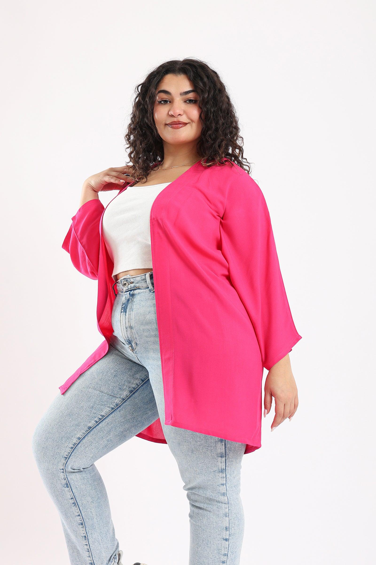 Plain Loose Sleeved Kimono - Clue Wear
