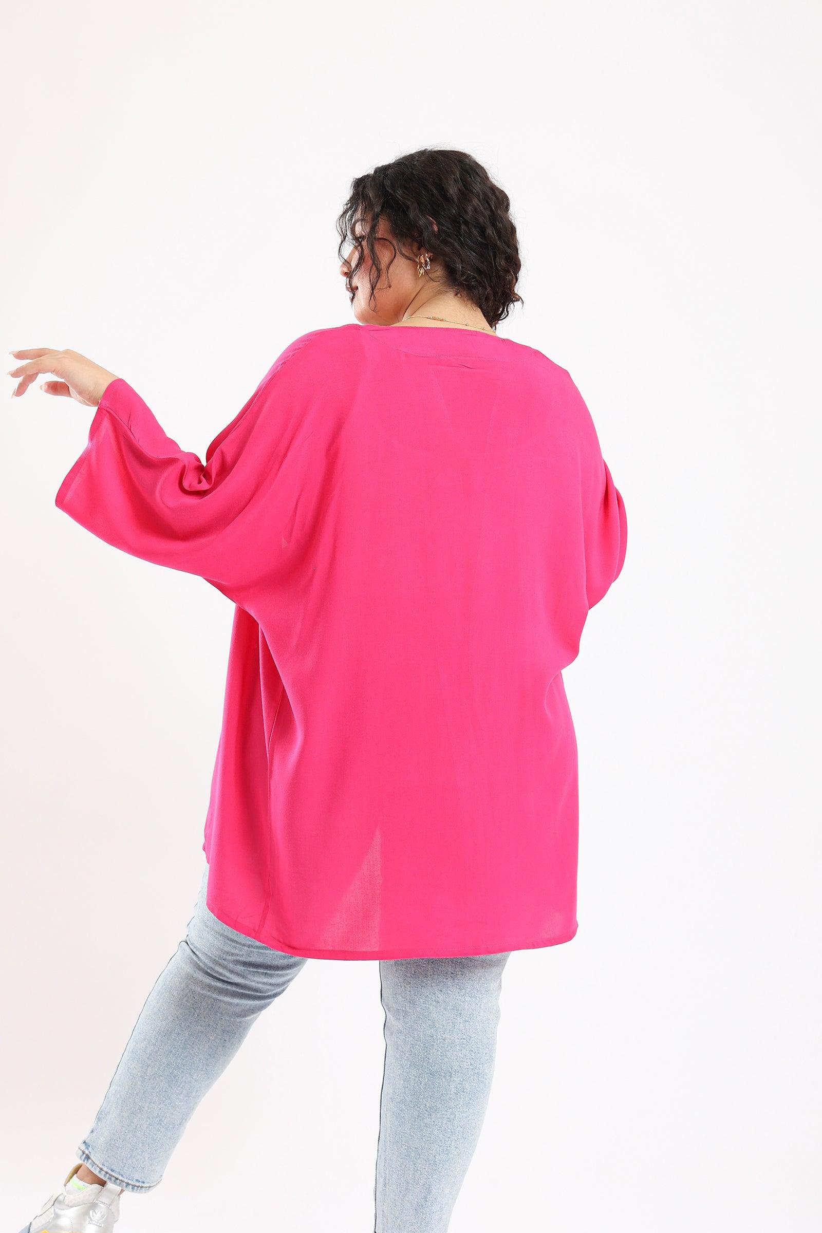Plain Loose Sleeved Kimono - Clue Wear