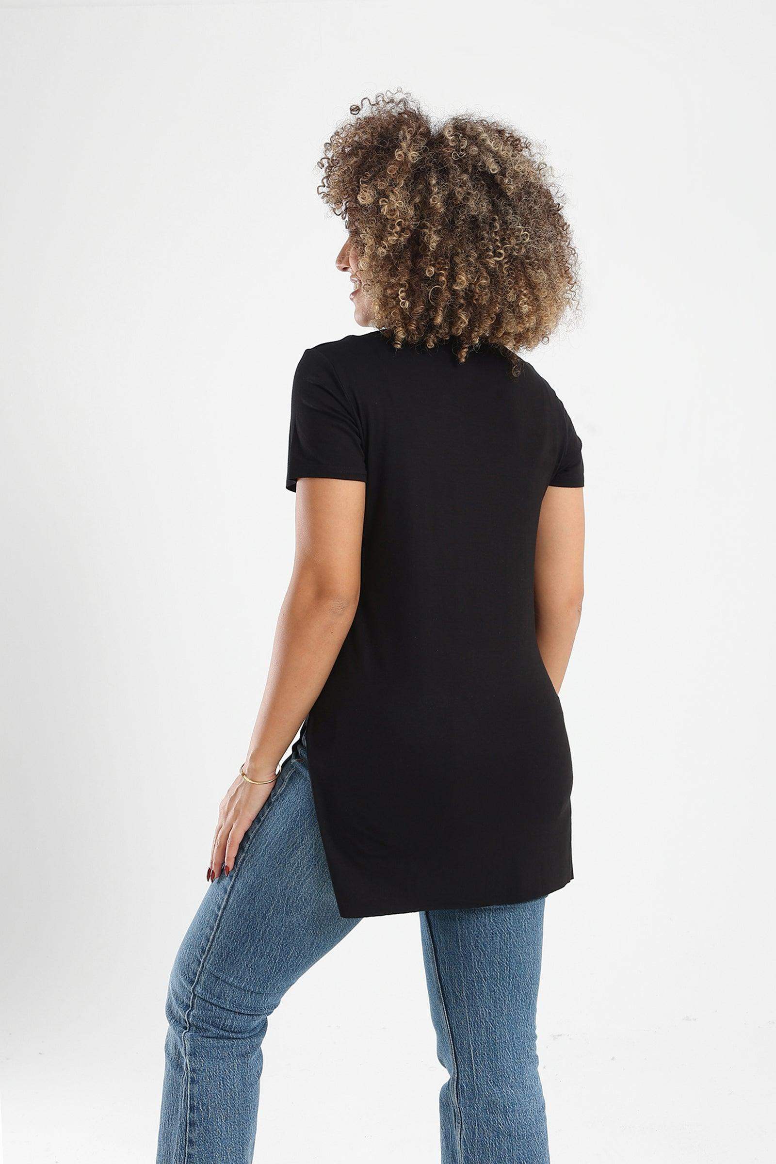 Plain Round Neck T-Shirt - Carina - ÙƒØ§Ø±ÙŠÙ†Ø§