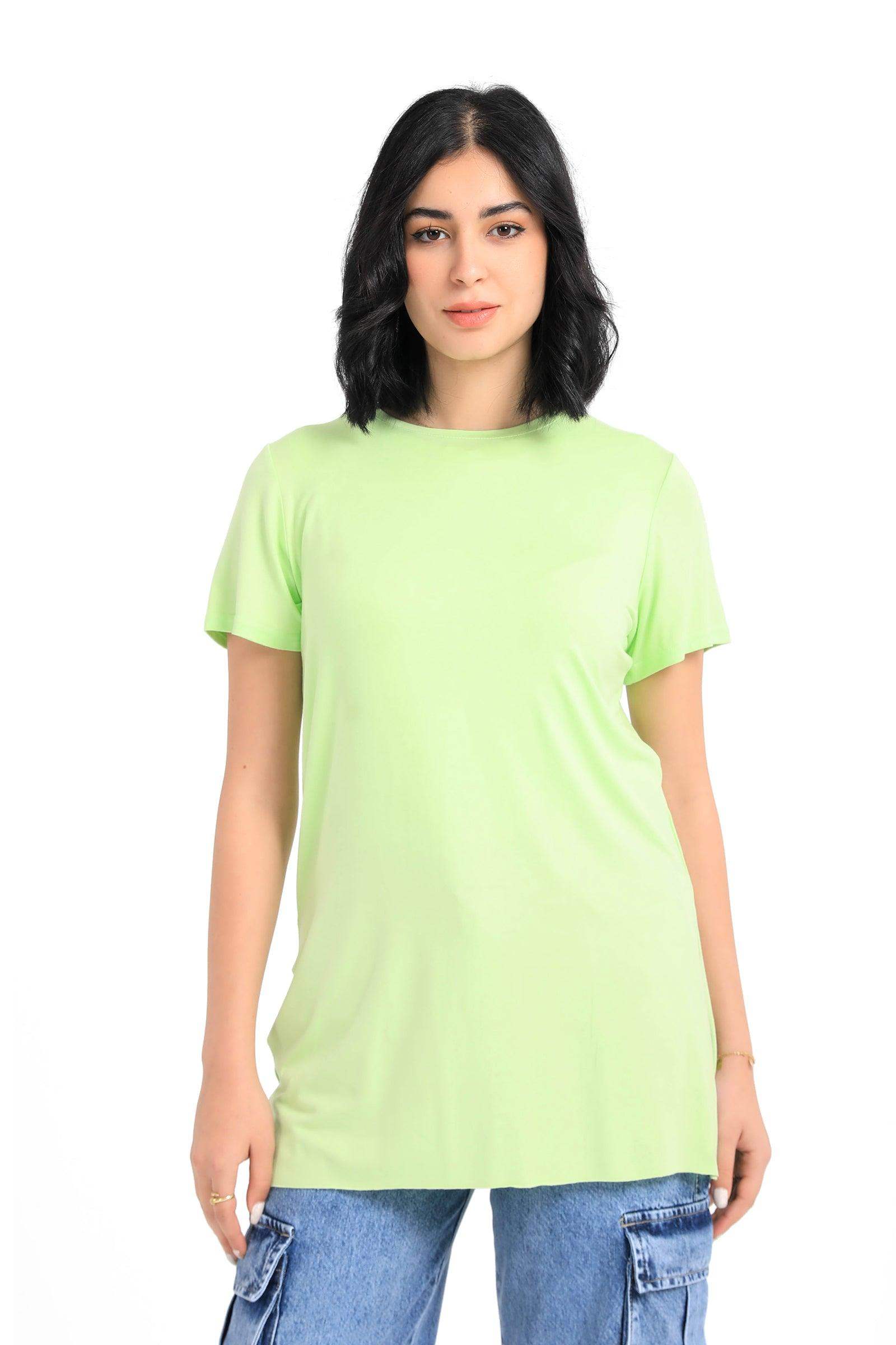 Plain Round Neck T-Shirt - Carina - ÙƒØ§Ø±ÙŠÙ†Ø§