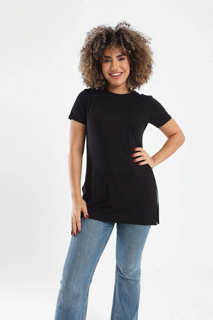 Plain Round Neck T-Shirt - Carina - ÙƒØ§Ø±ÙŠÙ†Ø§