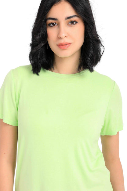 Plain Round Neck T-Shirt - Carina - ÙƒØ§Ø±ÙŠÙ†Ø§