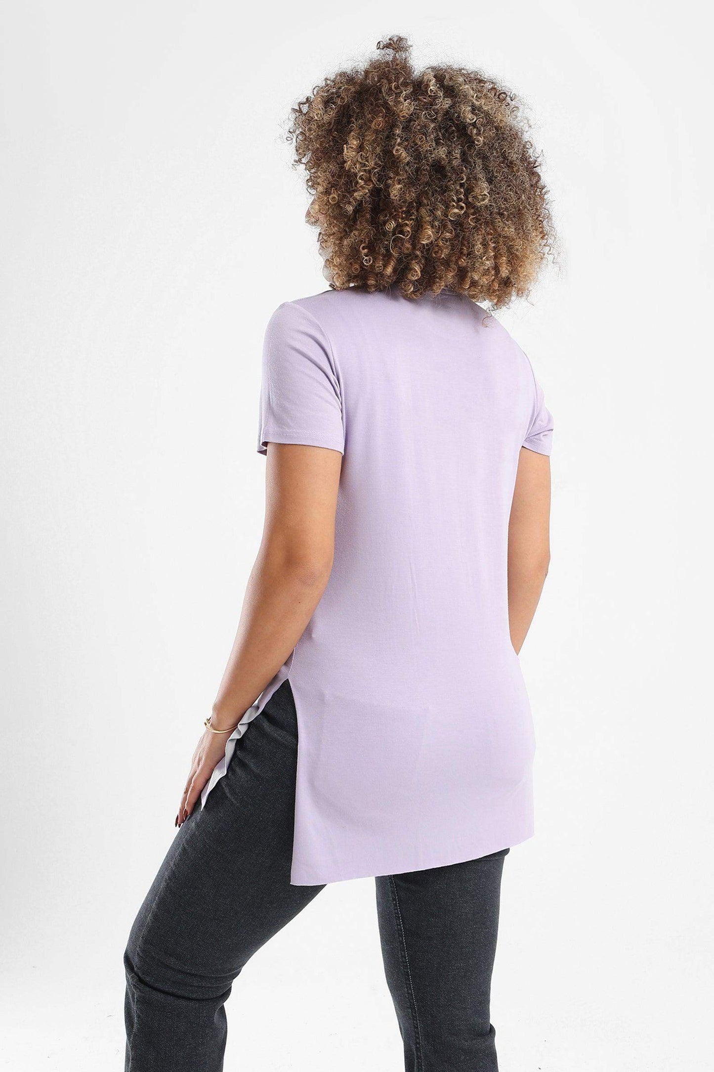 Plain Round Neck T-Shirt - Carina - ÙƒØ§Ø±ÙŠÙ†Ø§