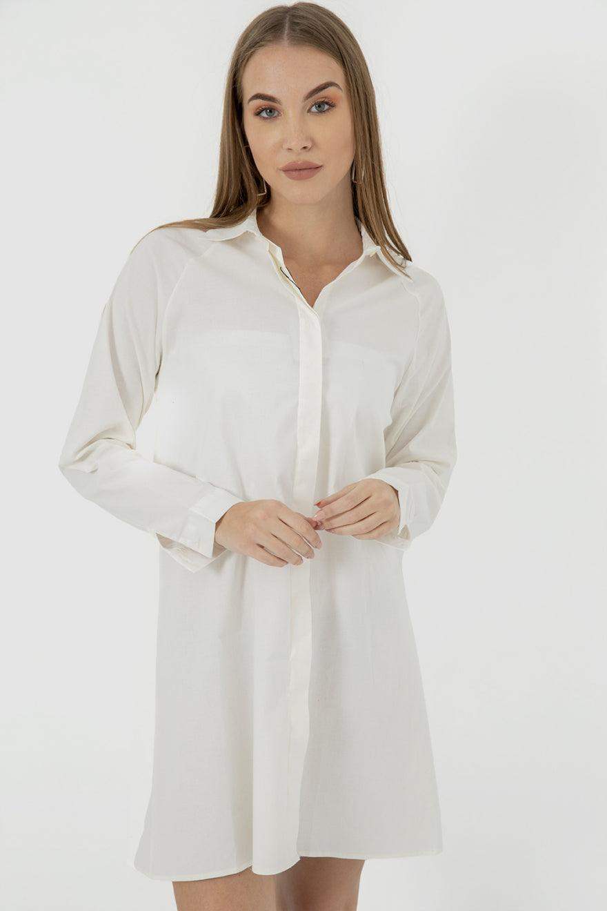 Plain Shirt with Collar - Carina - ÙƒØ§Ø±ÙŠÙ†Ø§