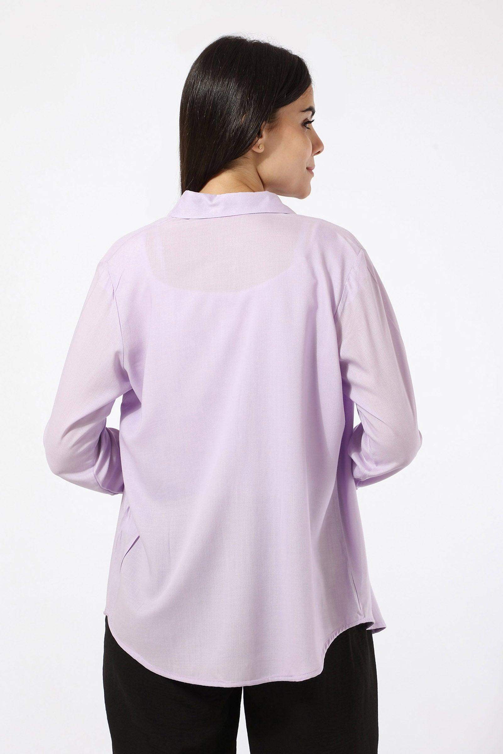 Plain Shirt with Long Sleeves - Carina - ÙƒØ§Ø±ÙŠÙ†Ø§