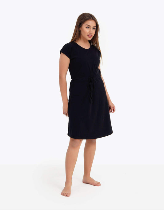 Plain Short Sleeve Nightgown - Carina - ÙƒØ§Ø±ÙŠÙ†Ø§