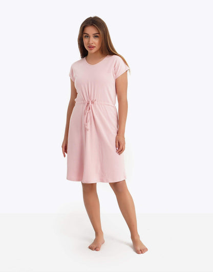 Plain Short Sleeve Nightgown - Carina - ÙƒØ§Ø±ÙŠÙ†Ø§