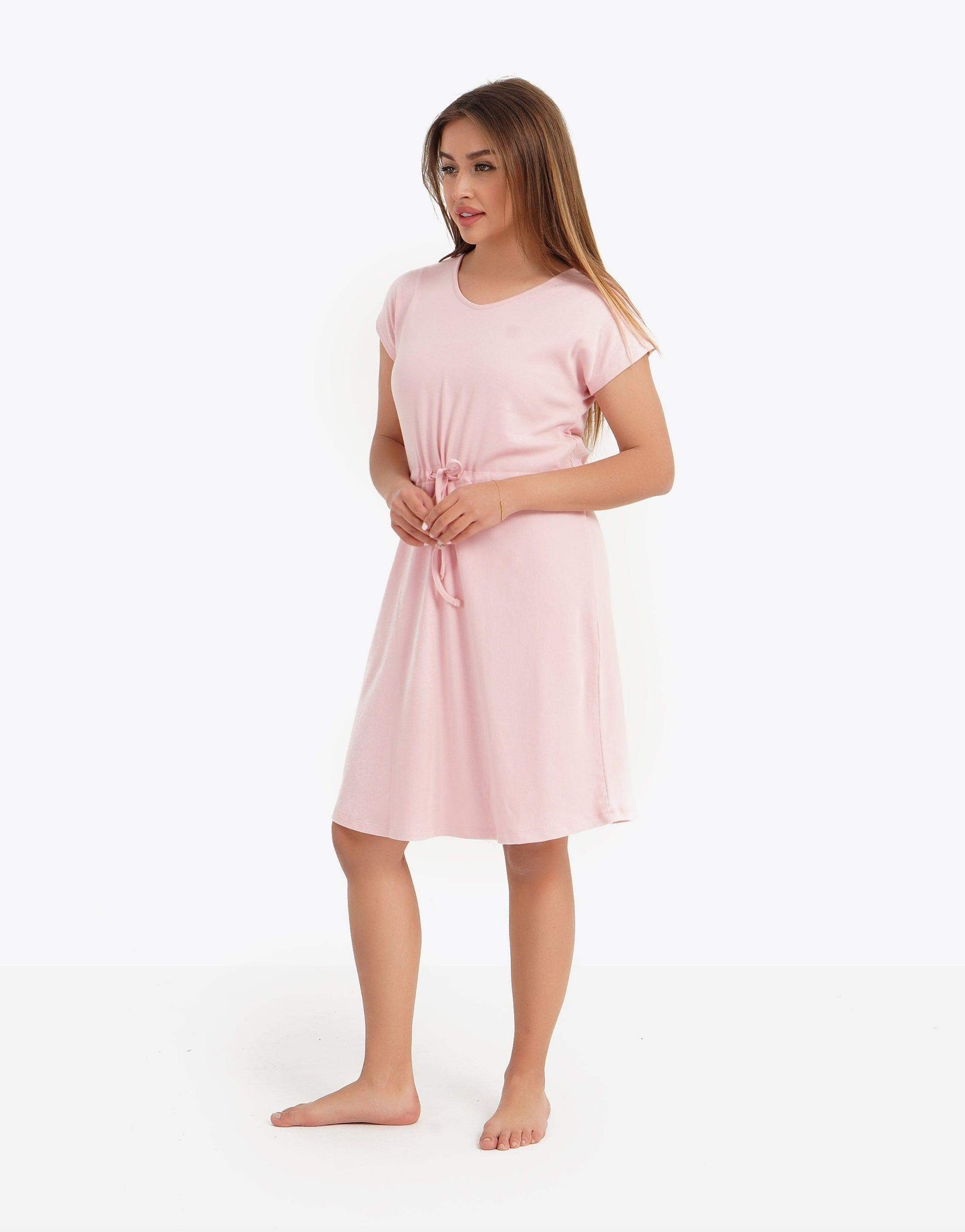 Plain Short Sleeve Nightgown - Carina - ÙƒØ§Ø±ÙŠÙ†Ø§