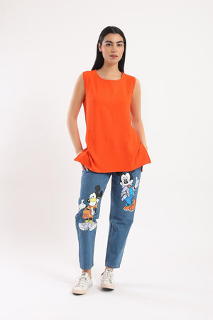 Plain Sleeveless Top - Clue-wear