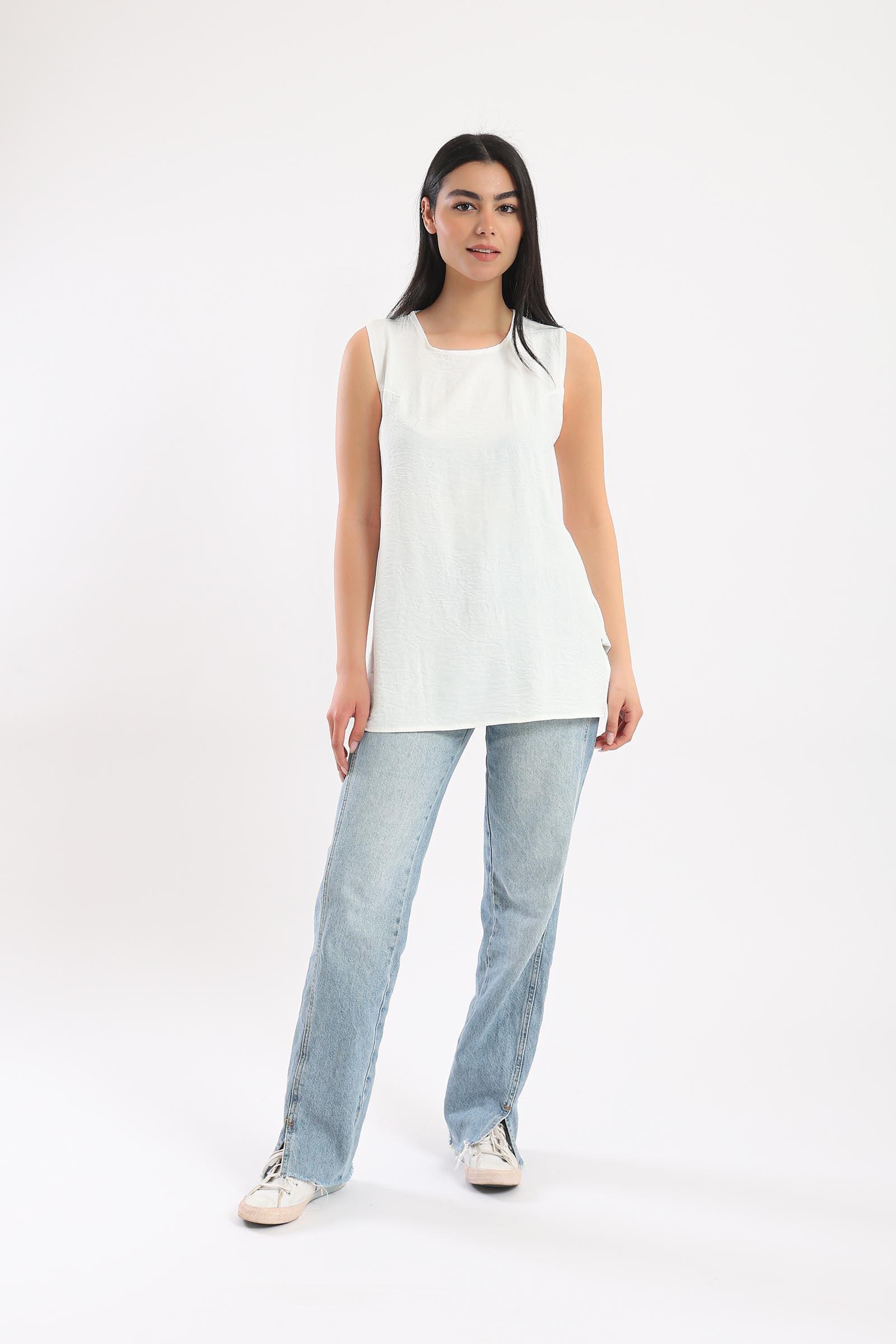 Plain Sleeveless Top - Clue-wear
