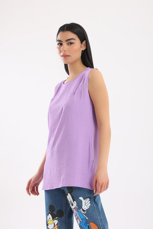 Plain Sleeveless Top - Clue-wear