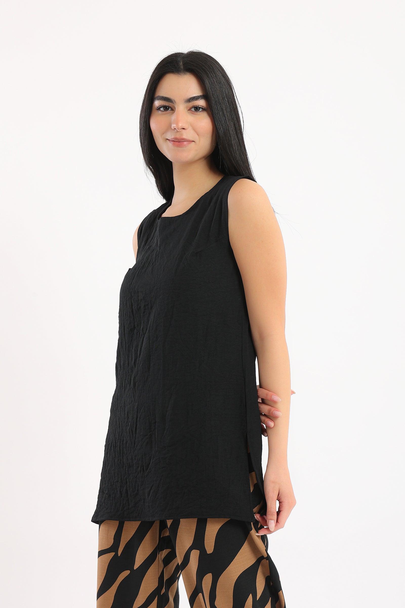 Plain Sleeveless Top - Clue-wear