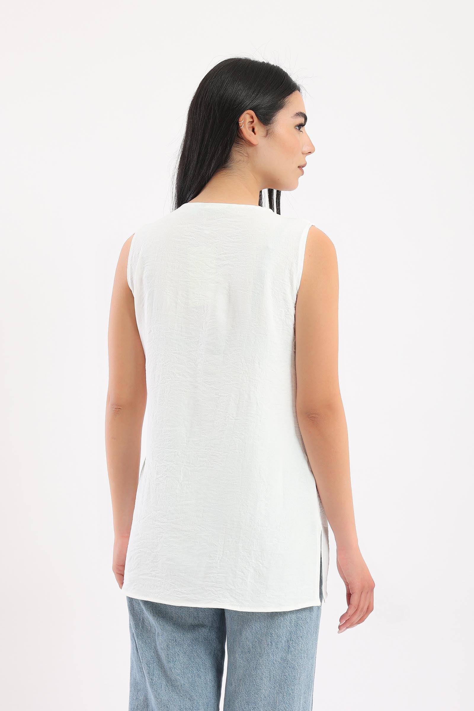 Plain Sleeveless Top - Clue-wear