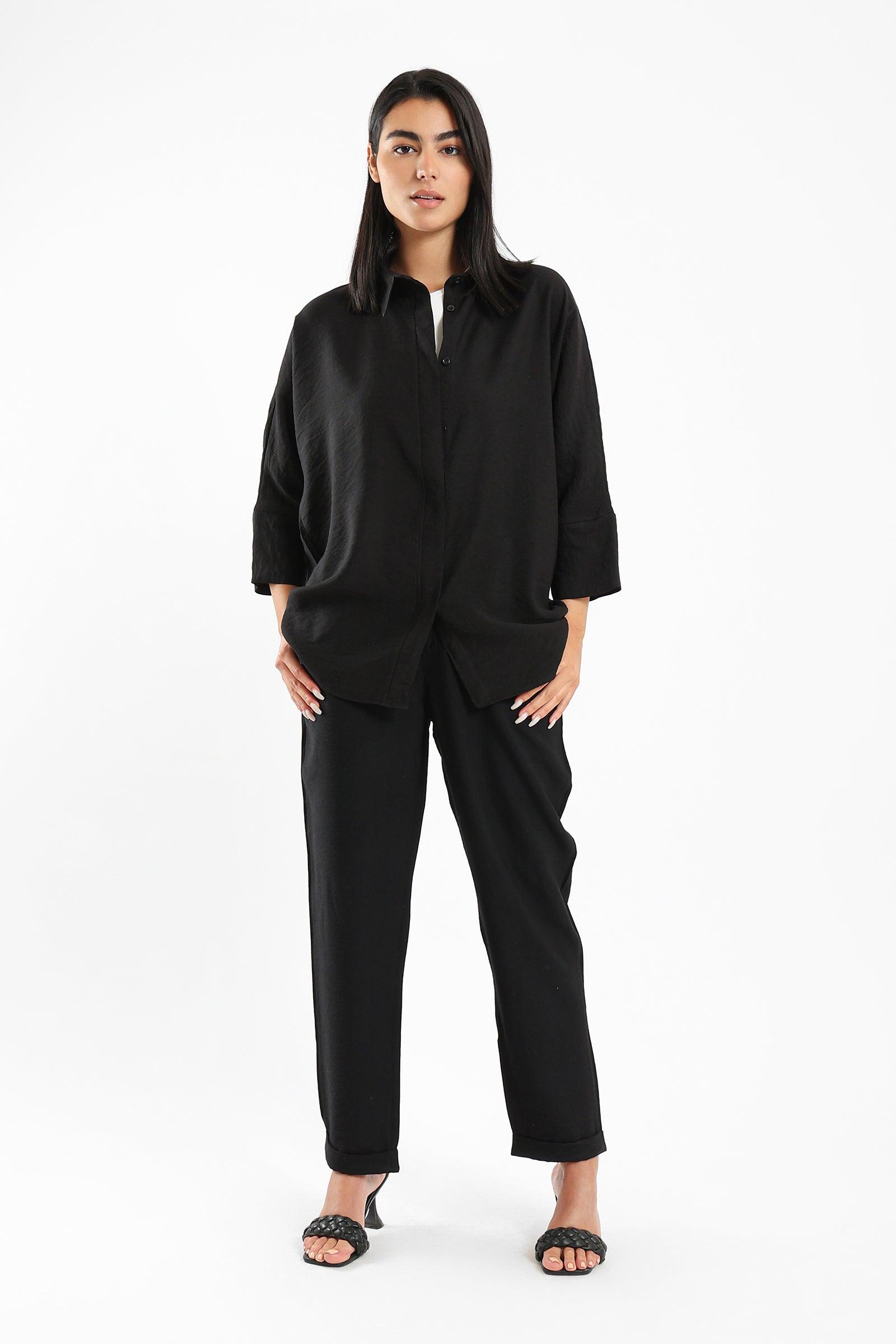 Plain Tencel shirt - Clue Wear